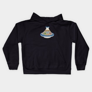 Tajine Hand Drawn - Tagine - طاجين Kids Hoodie